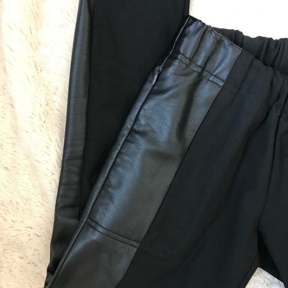 CLUB MONACO ROCHELLE FAUX LEATHER LEGGINGS - Picture 3 of 7